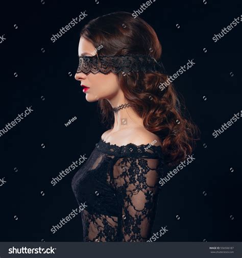 Sexy Girl Black Lingerie On Black Stock Photo Shutterstock
