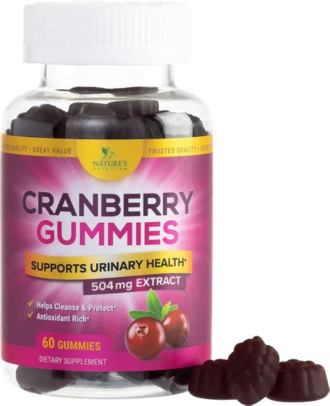 Amazon Cranberry Gummies Urinary Tract Health Gummy Vitamin C