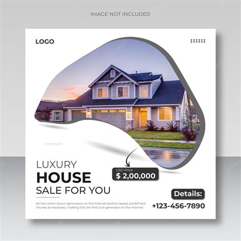 Modern real estate home sell advertising facebook and instagram post