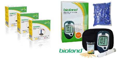 Kit Medidor Glicemia Bioland G500 Completo 150 Unidades Tiras Para