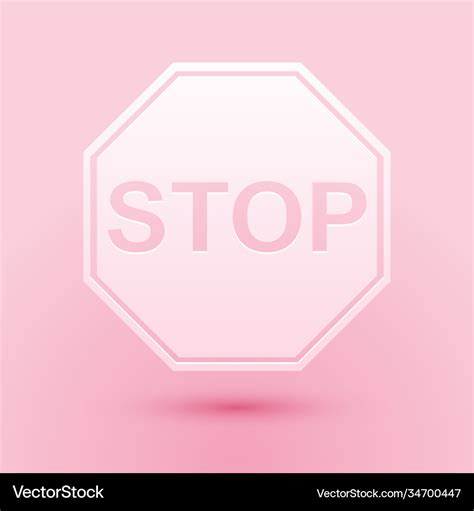 Pink Stop Sign