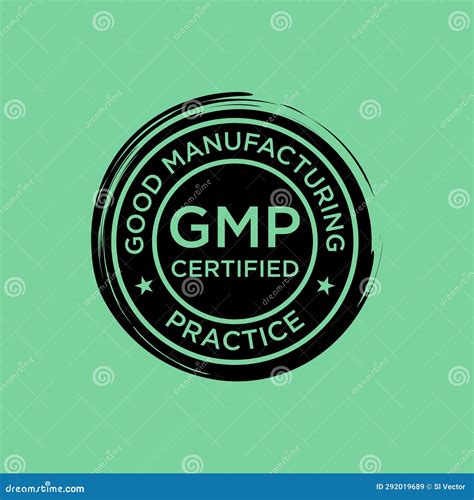 Gmp Buenas Pr Cticas De Fabricaci N Vector Certificado Ilustraci N Del