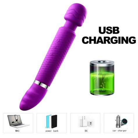 Powerful Dual Motor Rechargeable Wand Massager With Modes Adult Sex Toy For Women Adult