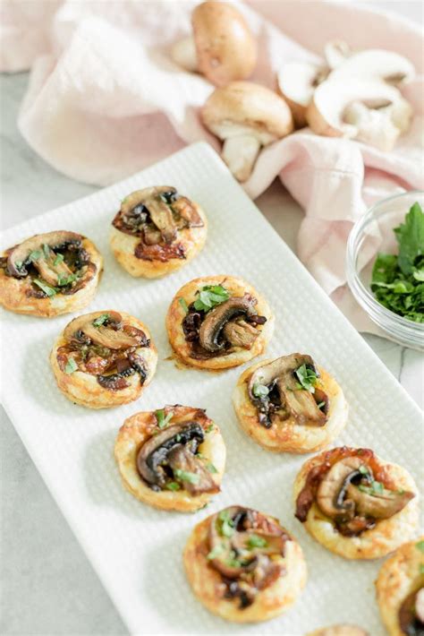 Mushroom Bites Smoked Oysters Pastry Appetizer