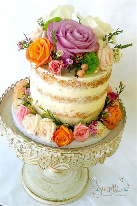 Naked And Floral Cakecentral