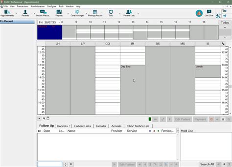 configuring  tabs   appointment book activity bar exact