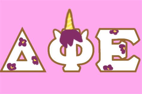 Delta Phi Epsilon Unicorn Letters