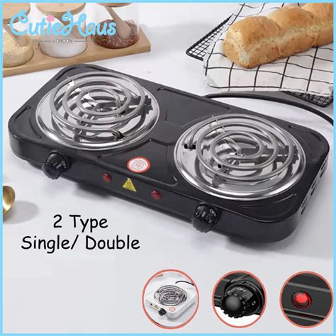 Cutiehaus Cooking Single Double Normal Electric Iron Stove Burner Kitchen Hot Plate Shopee