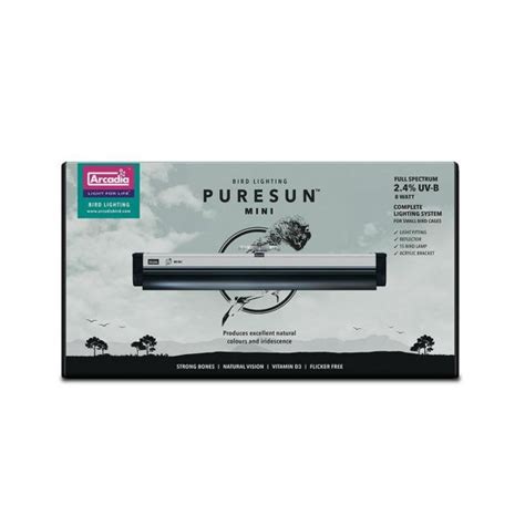 Uvb Lamp Kopen Voor Vogels Arcadia Puresun Mini Kit 8w 31 Cm