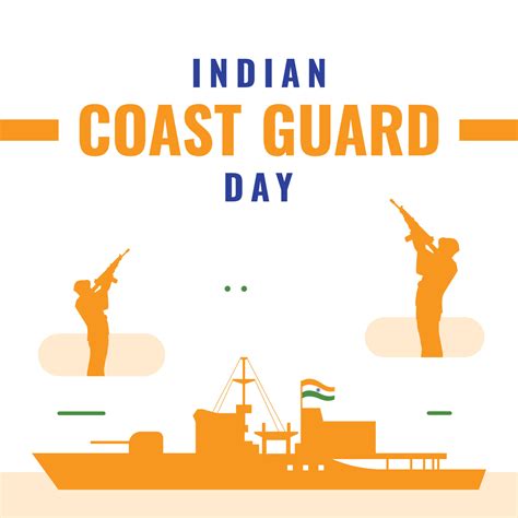 Indian Coast Guard Day Design 17081251 Vector Art At Vecteezy