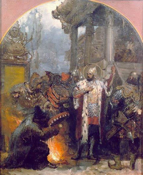 Сцена с Александром Невским (картина) — Генрих Ипполитович Семирадский