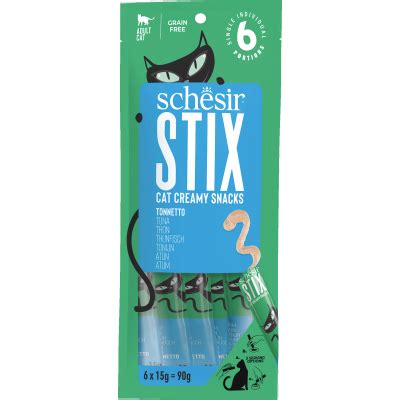 SCHESIR Stix Liquid Snack für Katzen - 4 Geschmacksrichtungen zur Auswahl