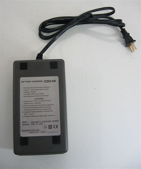 NEW SOKKIA CDC40 CHARGER FOR SOKKIA BDC35 BDC35A BATTERIES EBay