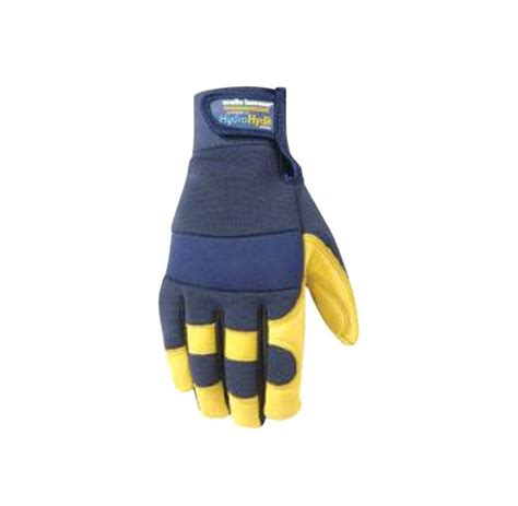 Wells Lamont 3207xl Hydrahyde Mens Work Gloves Blueyellow Xl Work