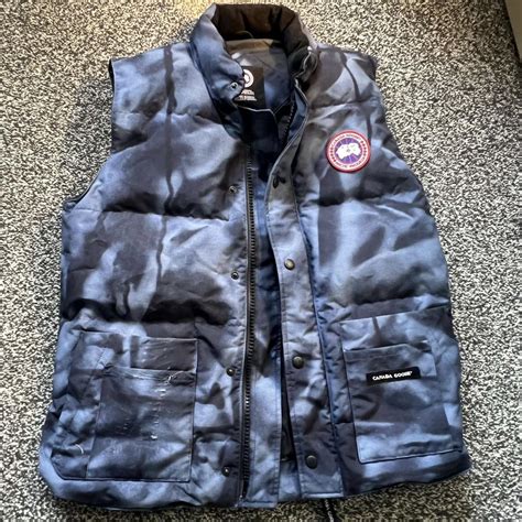 mens Canada goose body warmer. tears in the front... - Depop