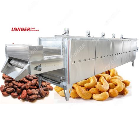 Automatic Cashew Nut Roaster Peanut Cocoa Bean Roasting Machine Price