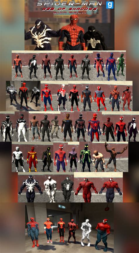 Spiderman Web Of Shadows Skin Pack GMOD DL By ErichGrooms3 On DeviantArt