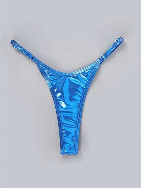 SHEIN Swim Y2GLAM Ring Linked Thong Bikini Panty SHEIN South Africa