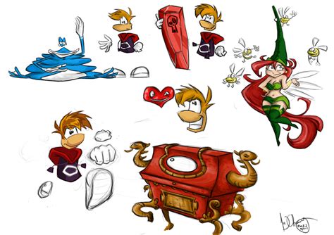 Rayman Origins Sketches By J J A Y On Deviantart