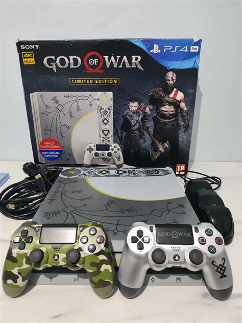 PS4 PRO ÖZEL ÜRETİM GOD OF WAR 1TB ORJİNAL ÇİFT KOLLU HATASIZ Oyun