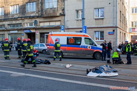 Wypadek na ul Piotrkowskiej w Łodzi 5 ratownicza net