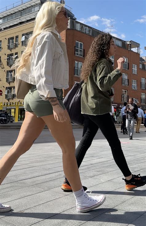 Fit Toned Blonde In Tiny Green Shorts OC Short Shorts Volleyball Forum