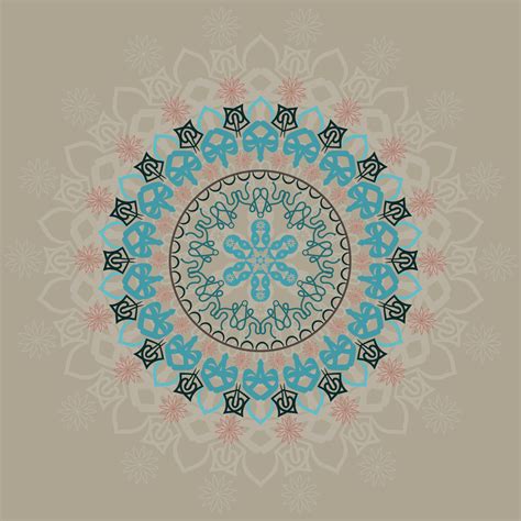 Luxury pattern on background. Vector mandala template. design elements