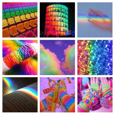 Colorful Rainbow Moodboard In Mood Board Design Adopt Idea