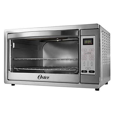 Oster Toaster Oven, 7-in-1 Countertop Toaster Oven, 10.5" x 13" Fits 2 Large Pizzas, Stainless ...