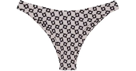 Lenny Niemeyer Simetria Print Bikini Bottom In White Lyst