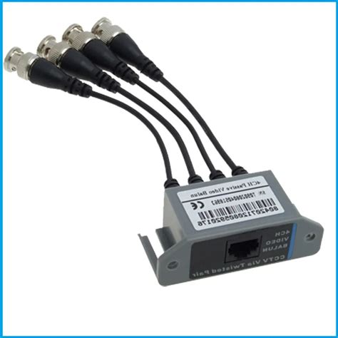 Nueva Cctv Canales Transmisor Pasivo Utp Balun Bnc A Utp Rj Cat