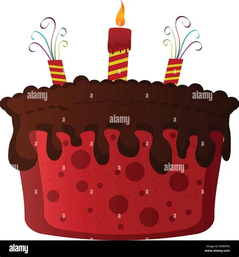 Isolated Birthday Cake Stock Vector Image And Art Alamy