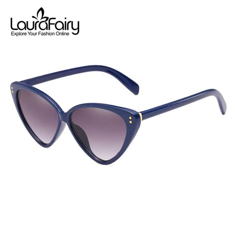 Laura Fairy Women Fashion Inverted Triangle Cateye Sunglasses Lady