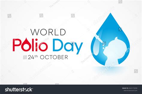 World Polio Day Observed Every Year Stock Vector (Royalty Free ...