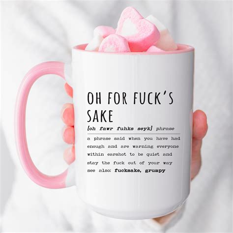 Oh For Fucks Sake Mug Funny Office Coffee Mug Funny Couples Gift Sarcastic For Fuck Sake