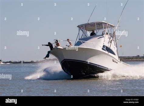 Sport Fishing Boat Port Aransas Corpus Christi Texas Tx Usa Stock Photo