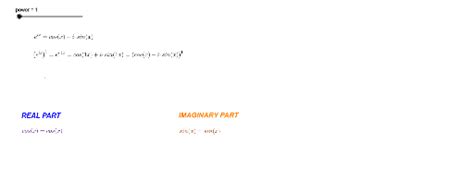 Trig Identities From Euler S Formula GeoGebra