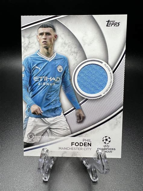 2023 24 Topps UEFA Club Competitions Superstar RELIC TS PF Phil Foden