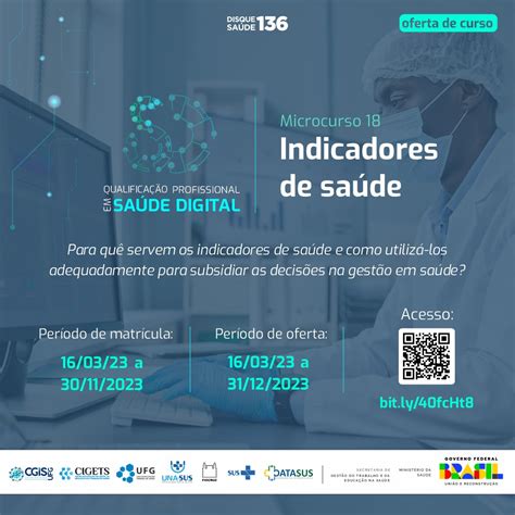 Una Sus Ufg Abre Matr Culas Para Nova Oferta Do Curso Indicadores De