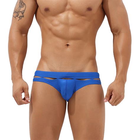 NEW SEOBEAN Men S Low Rise Sexy Style Bikini Swimming Trunks Swimwear EBay