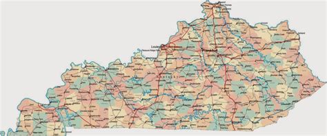 Printable Kentucky Map - prntbl.concejomunicipaldechinu.gov.co