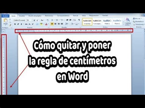 Quitar o poner Regla en word 2016 Fácil 2021 Como ver regla en