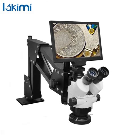 Yanimitools Microscope St R O Trinoculaire Num Rique Lcd Lumi Re Led