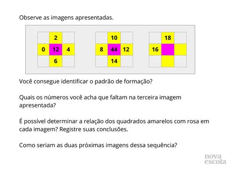 Regularidades em sequências numéricas Planos de aula 5 ano