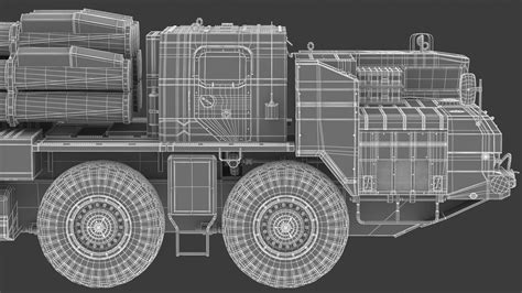 BM 30 Smerch Rocket Launcher Camouflage - 3D Model by frezzy