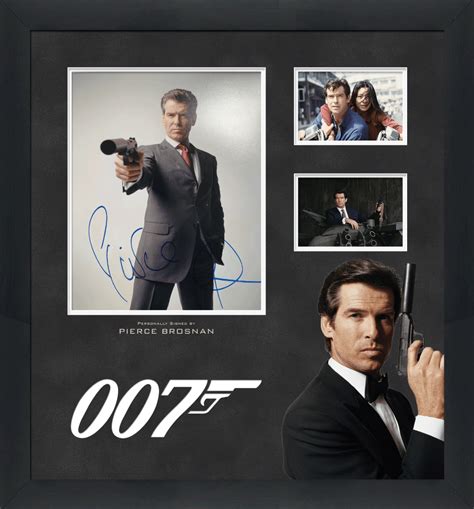 Pierce Brosnan Signed James Bond Display Memorabilia Framers Shop
