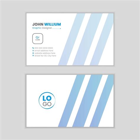 Premium Vector | Minimalist modern visiting card design template with ...