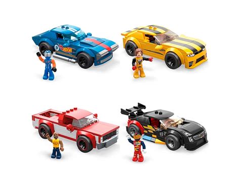 Ripley Set De Construcci N Mega Hot Wheels Real Racers Modelo Aleatorio