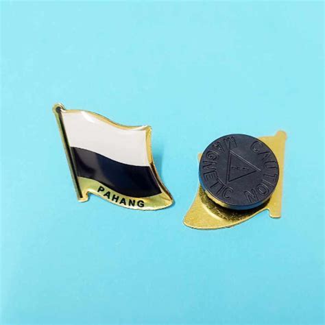 Pahang State Flag Magnetic With Logo Pahang Negeri Malaysia Bendera