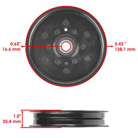 Flat Idler Pulley For John Deere Lt133 Lt150 Lt155 Lt160 Lt166 Lt166 Lt180 Lt190 Ebay